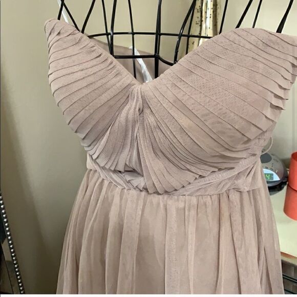 BIRDY GREY taupe convertible bridesmaids dress size M - Picture 4 of 8